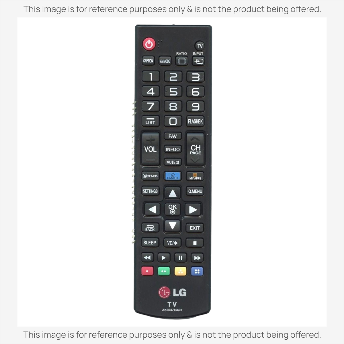 LG AKB73715692 TV Remote Control