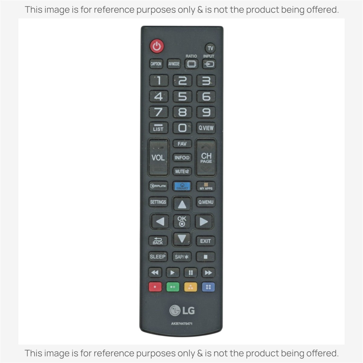 LG AKB74475471 TV Remote Control