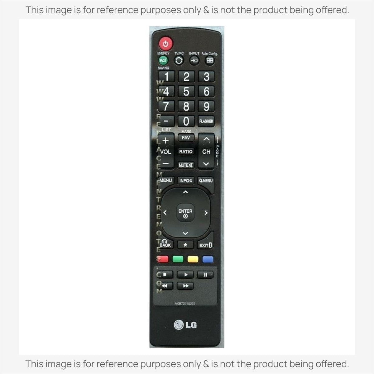 LG AKB72915225 TV Remote Control