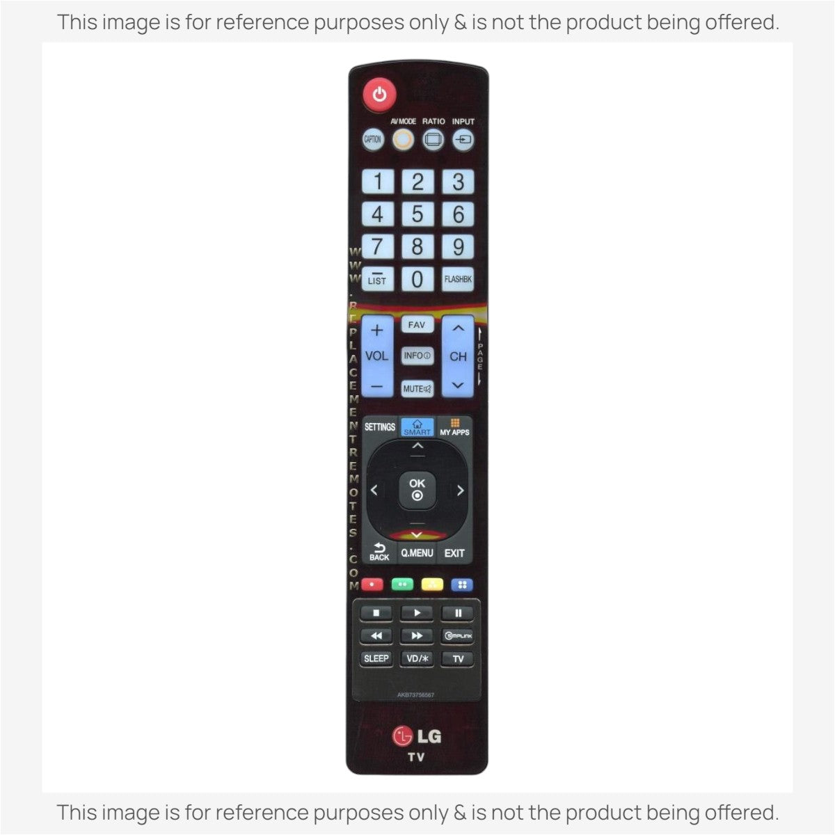 LG AKB73756567 TV Remote Control
