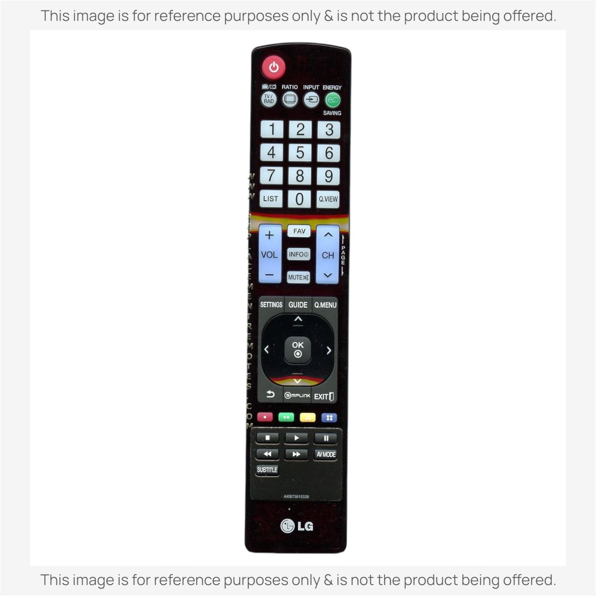 LG AKB73615326 TV Remote Control