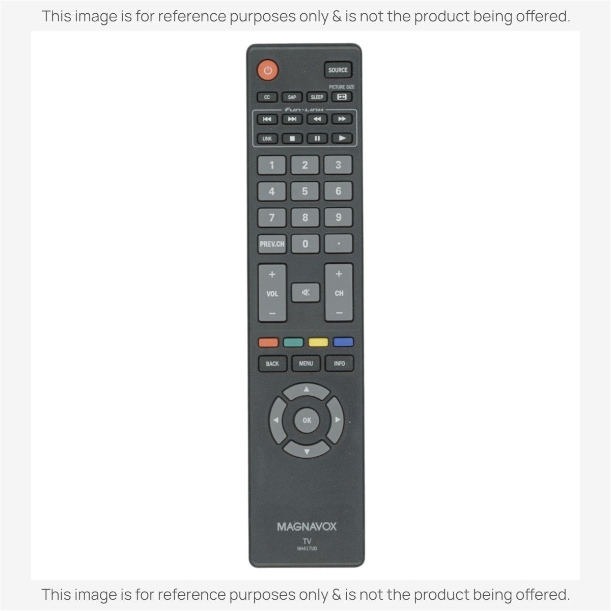 Magnavox NH418UP TV Remote Control - NH418UP