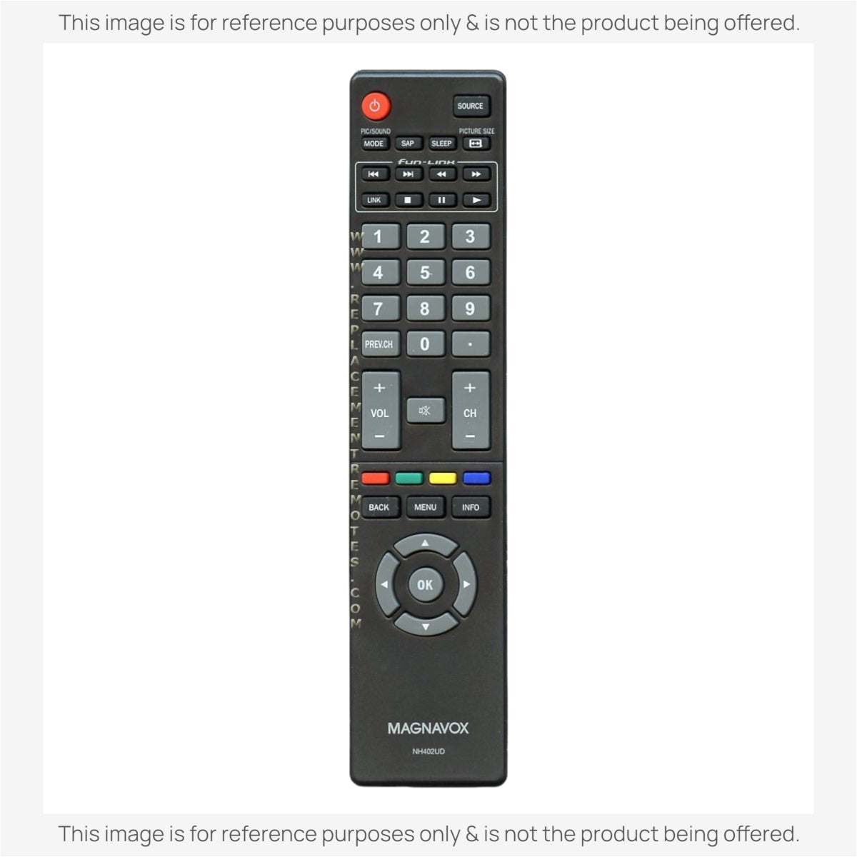 Magnavox NH402UD TV Remote Control - NH402UD