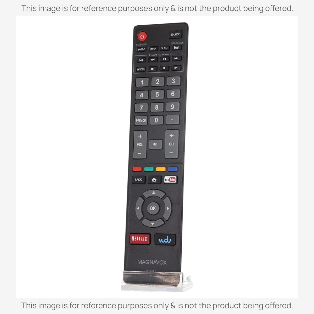 Magnavox NH409UD Smart TV Remote Control | Netflix | Vudu - NH409UD