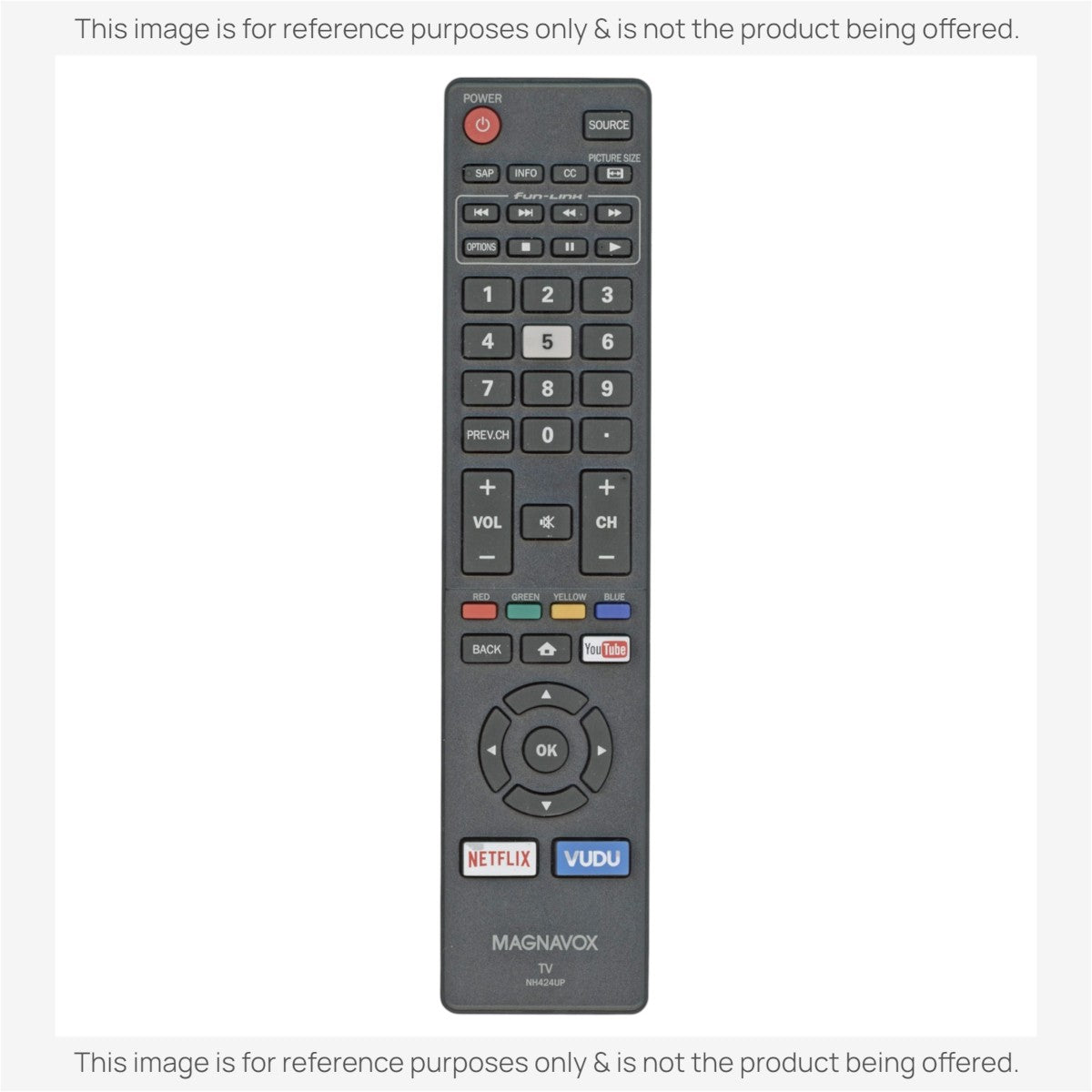 Magnavox NH424UP Smart TV Remote Control - NH424UP