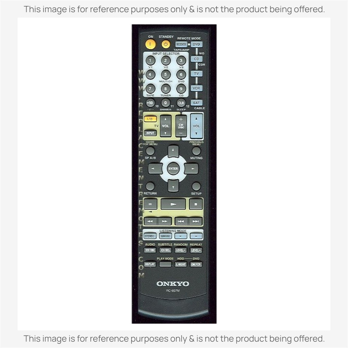 Onkyo RC607M Receiver Remote Control | RC-607M