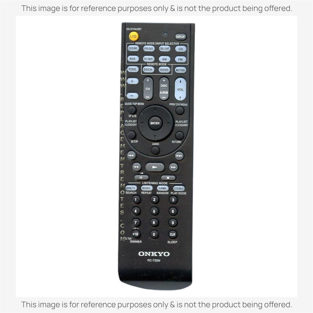 Onkyo RC735M Receiver Remote Control | RC-735M