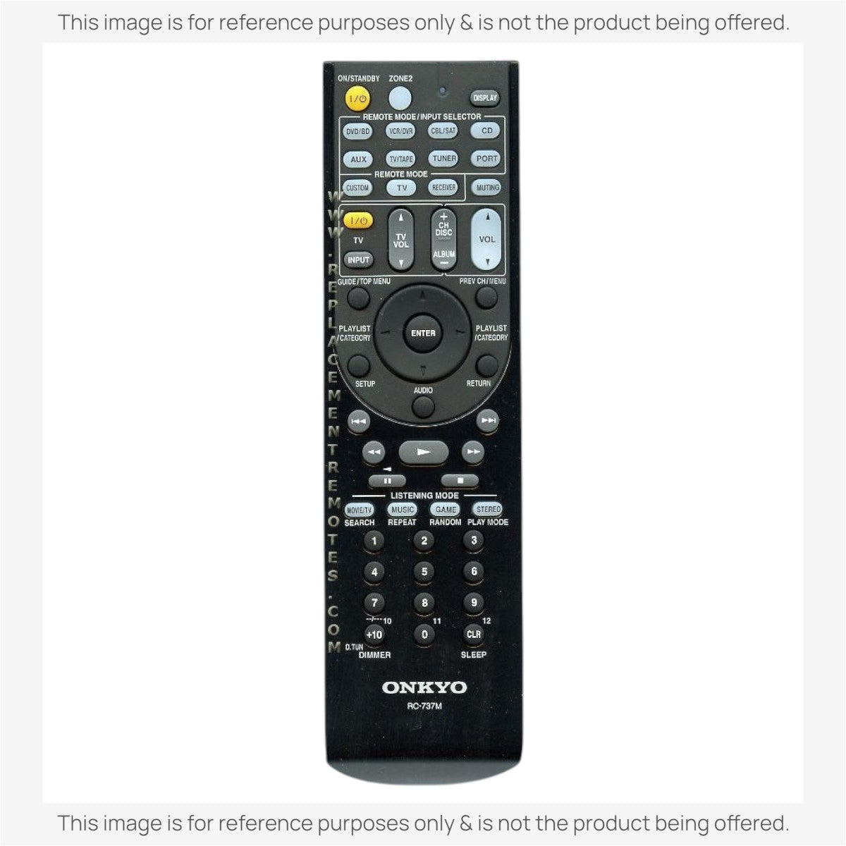 Onkyo RC737M Receiver Remote Control | RC-737M