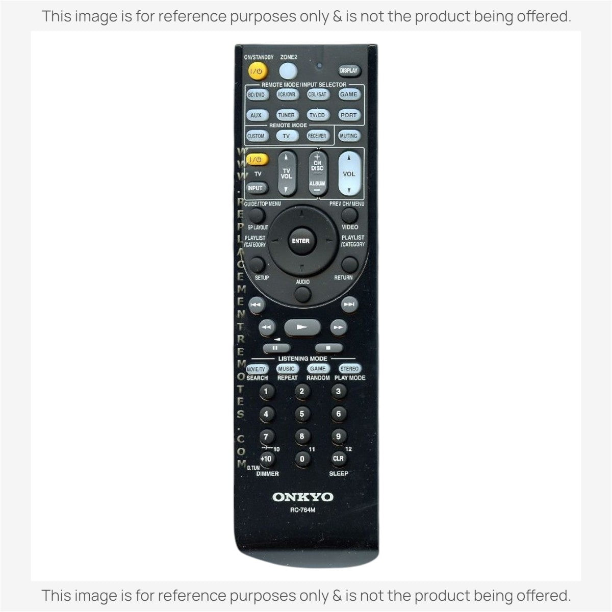 Onkyo RC764M Receiver Remote Control | RC-764M