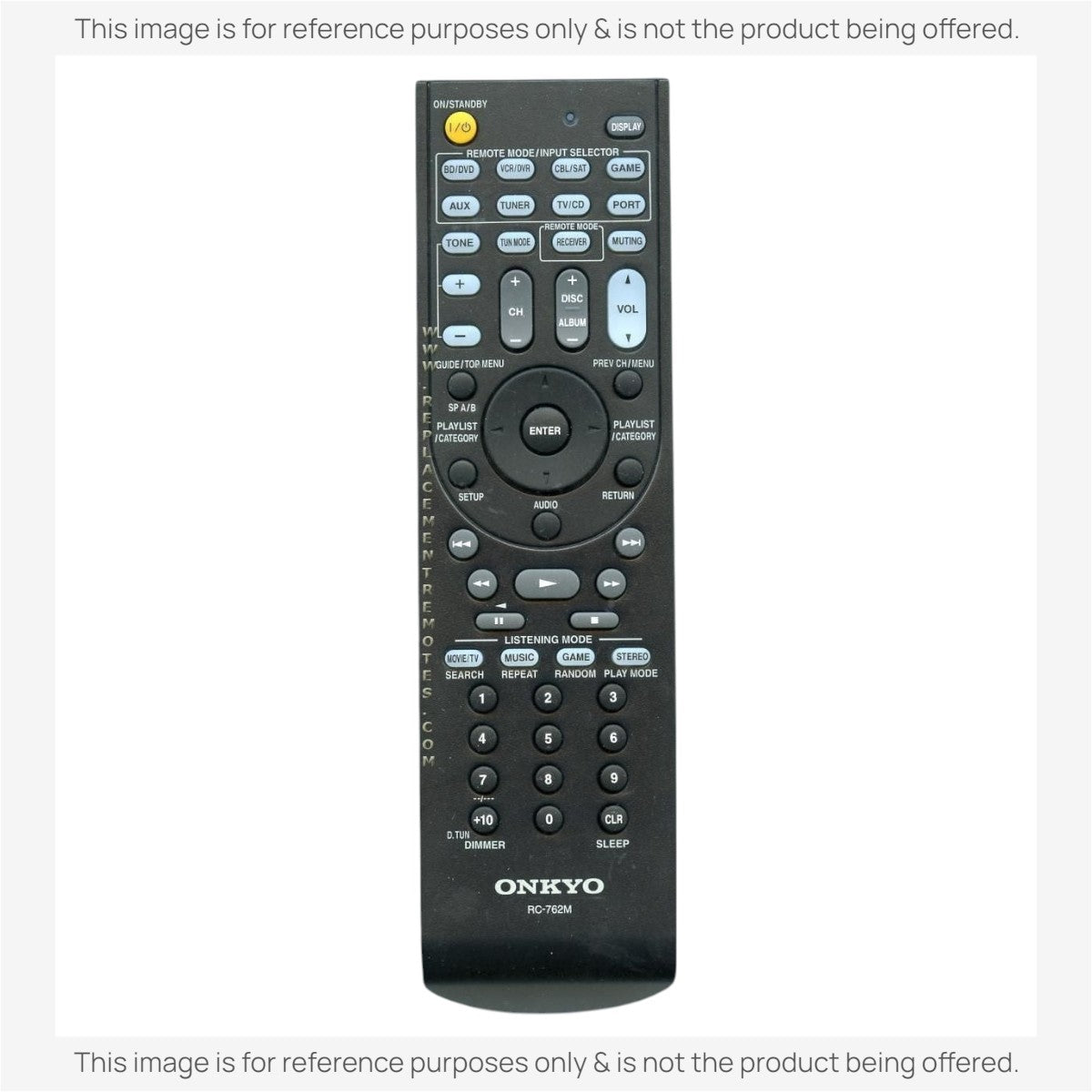 Onkyo RC762M Receiver Remote Control | RC-762M