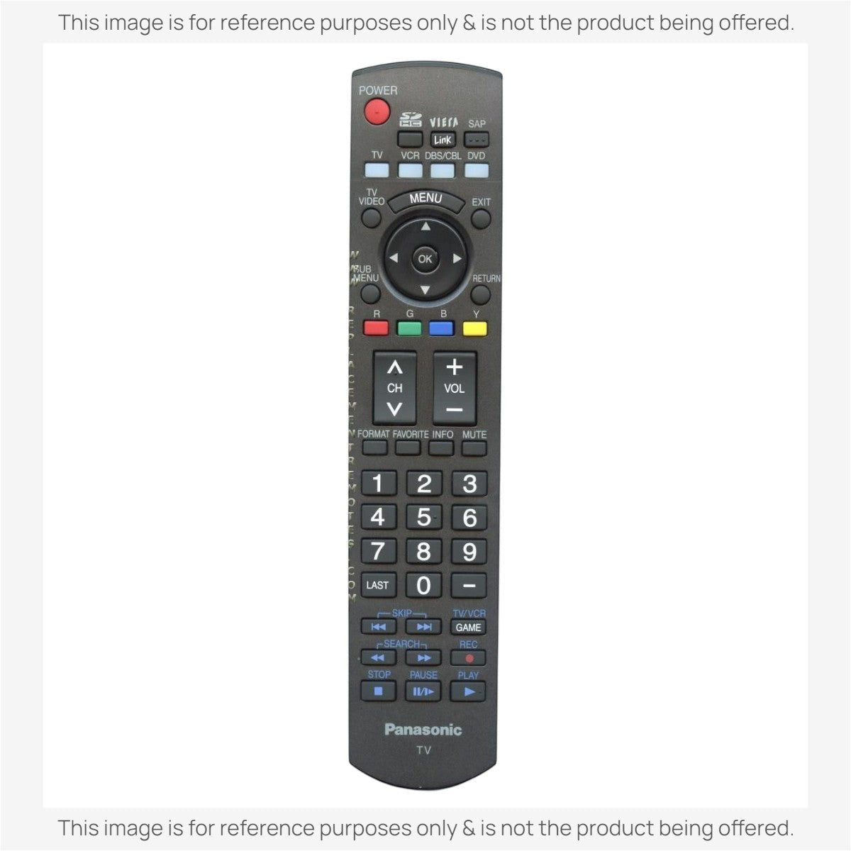 Panasonic N2QAYB000220 TV Remote Control
