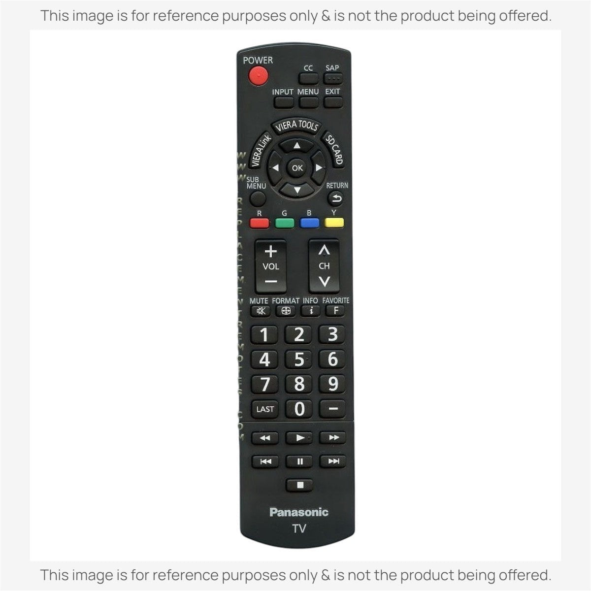 Panasonic N2QAYB000321 TV Remote Control