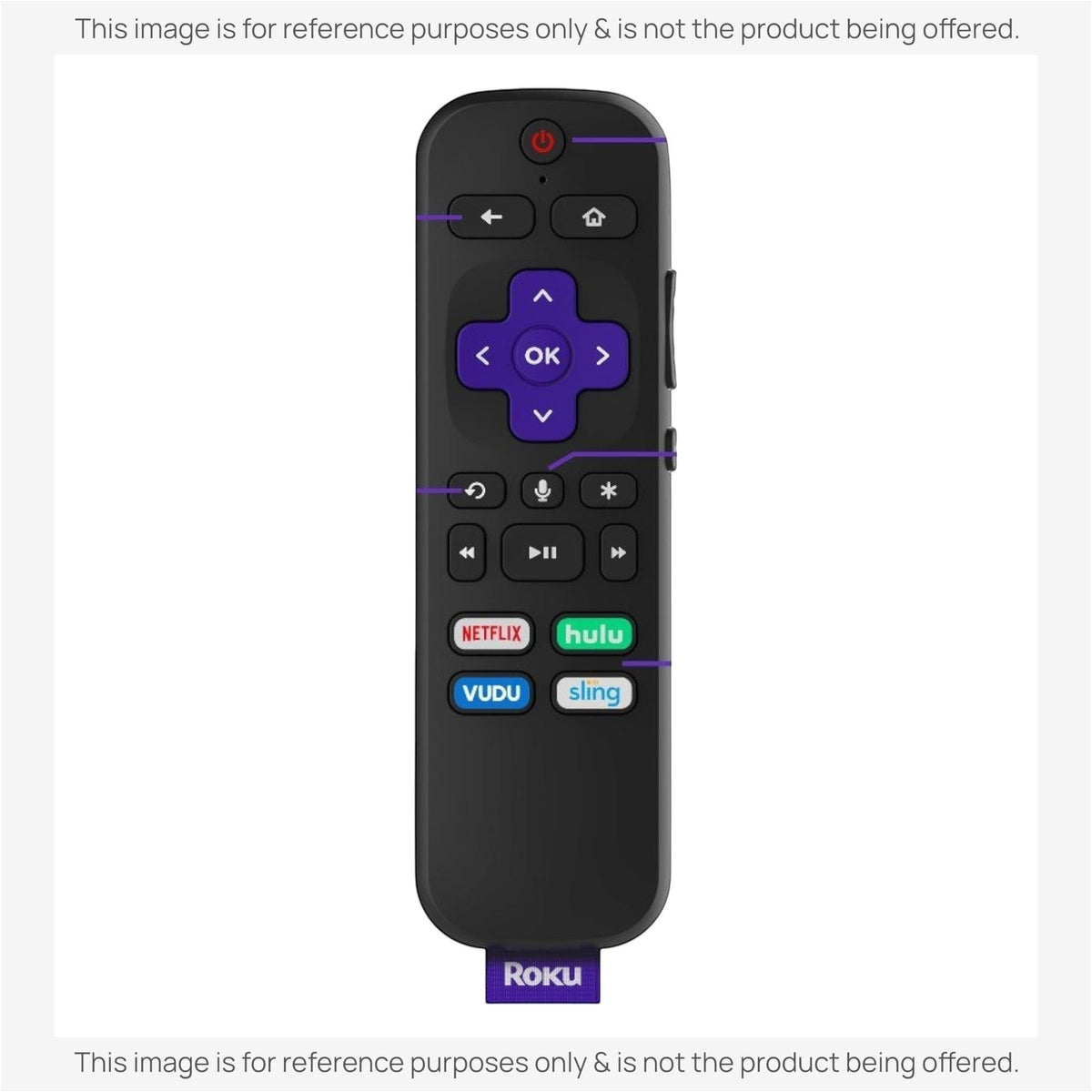 Roku 3931RWrem Streaming Remote Control