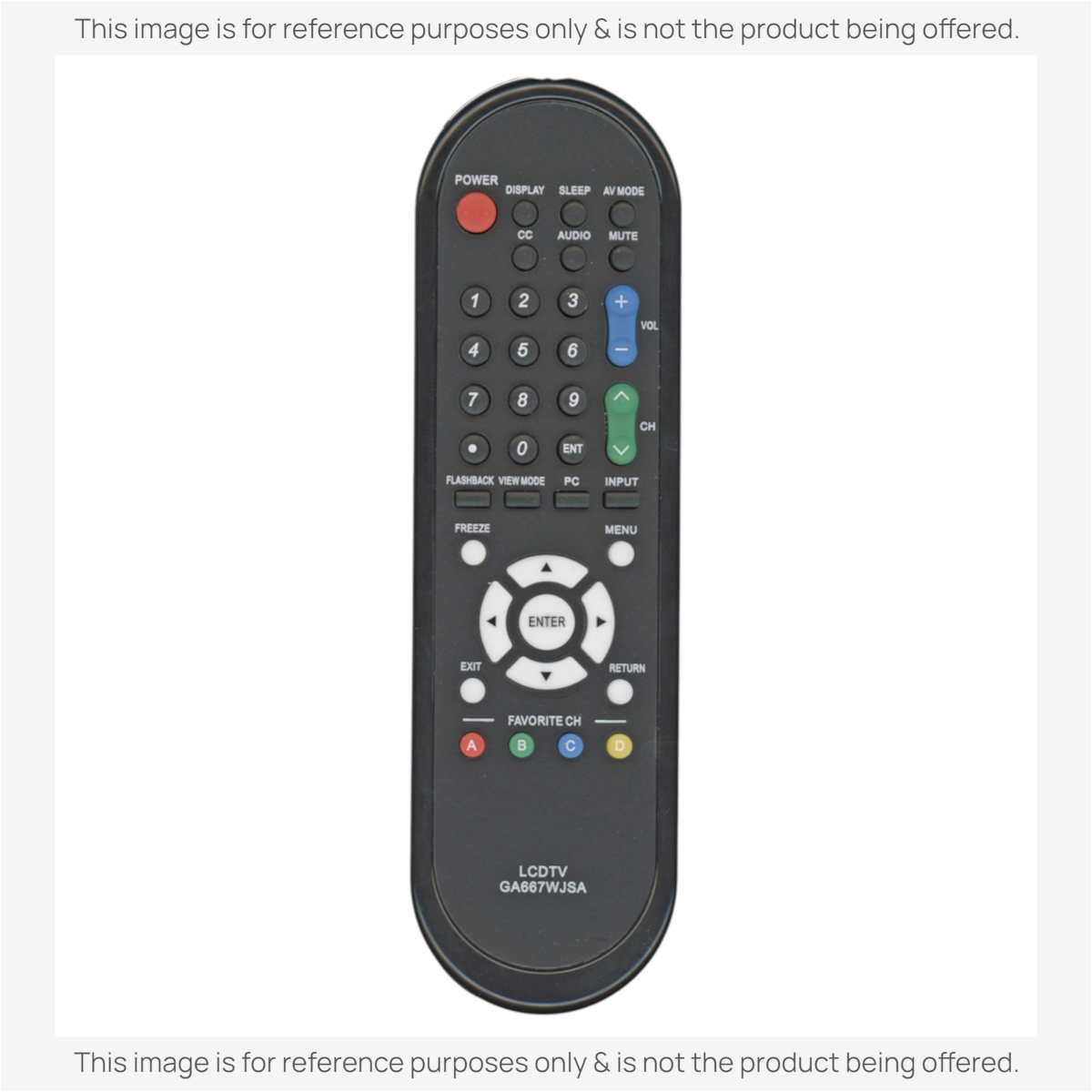 Anderic Generic RRMCGA667WJSA TV Remote Control