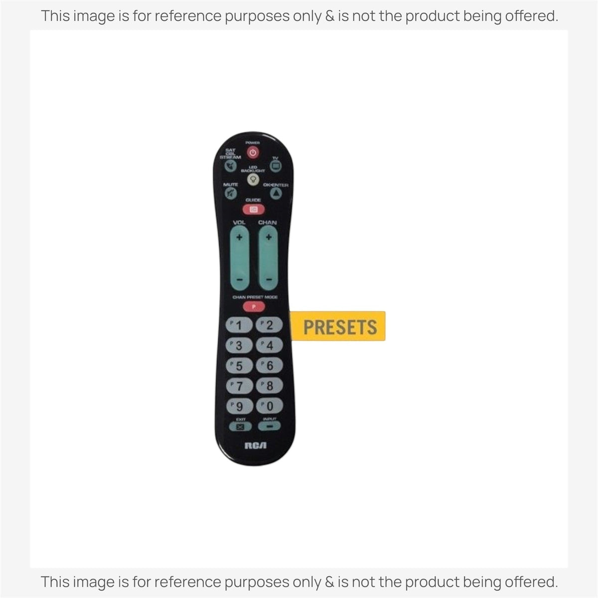 RCA RCRPS02GZ 1-Device Universal Remote Control