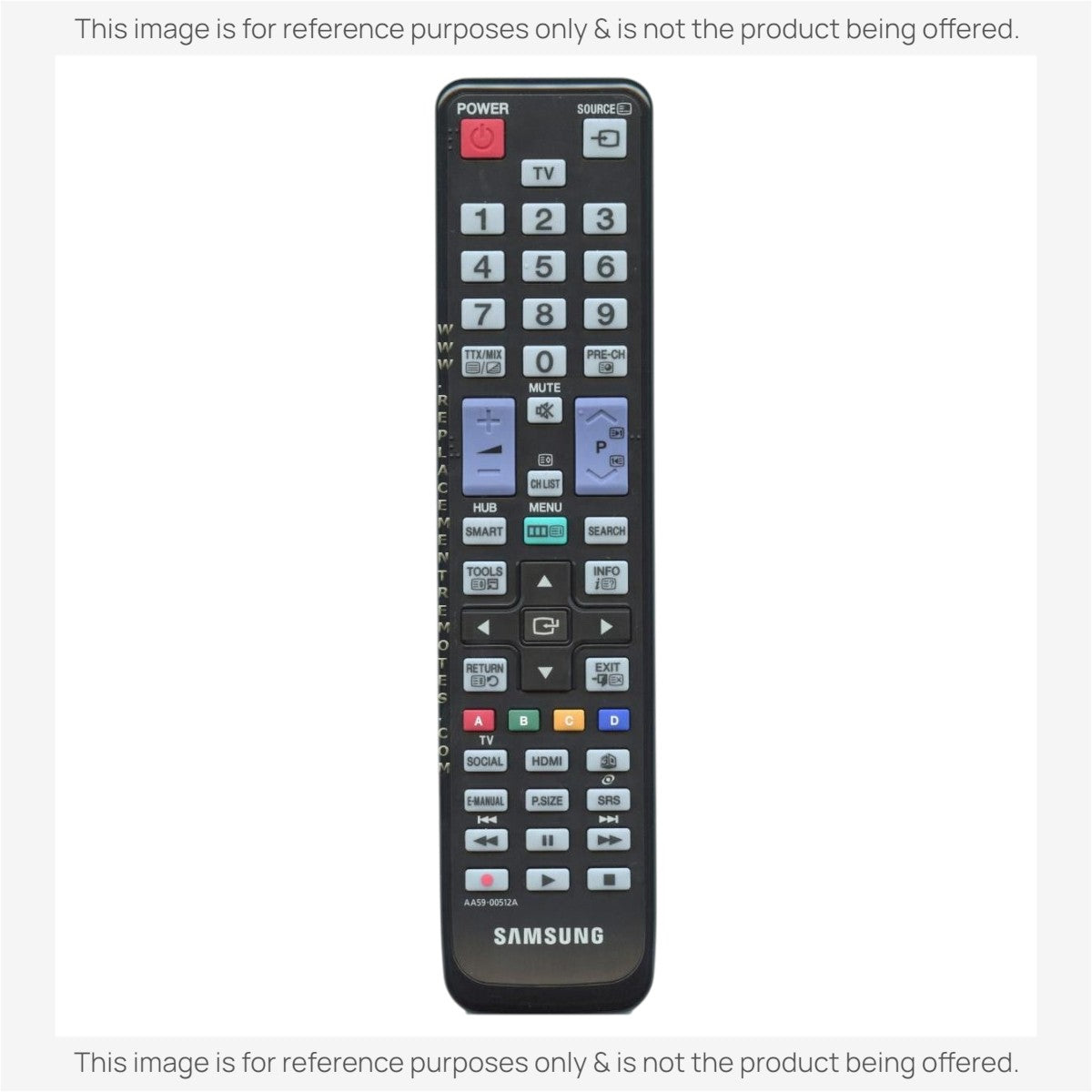 Samsung AA59-00512A TV Remote Control - AA5900512A