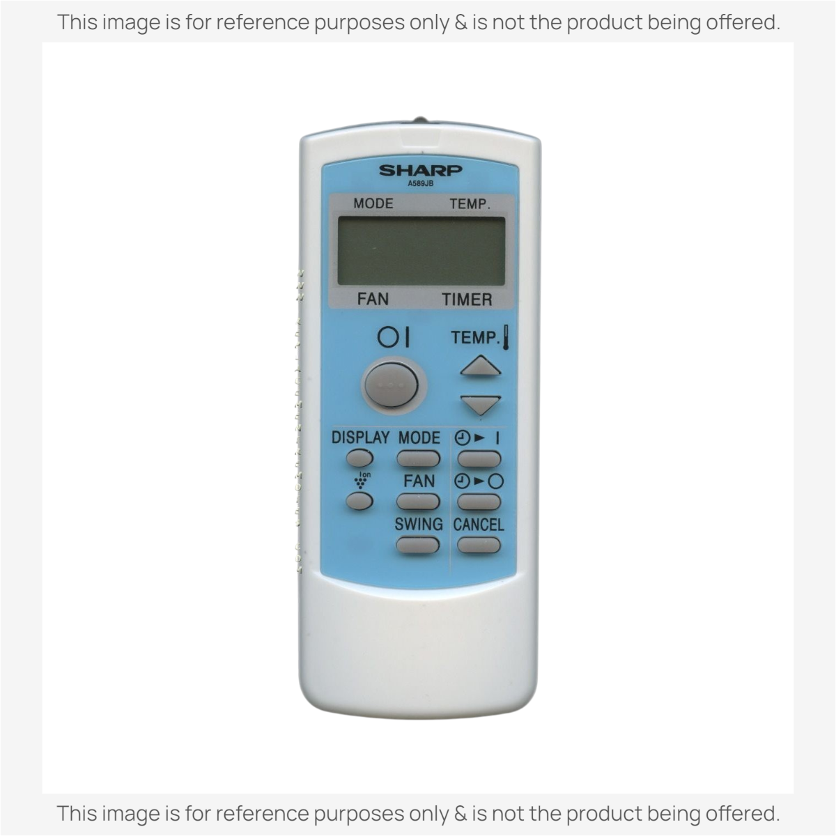 Sharp A589JB Air Conditioner Remote Control