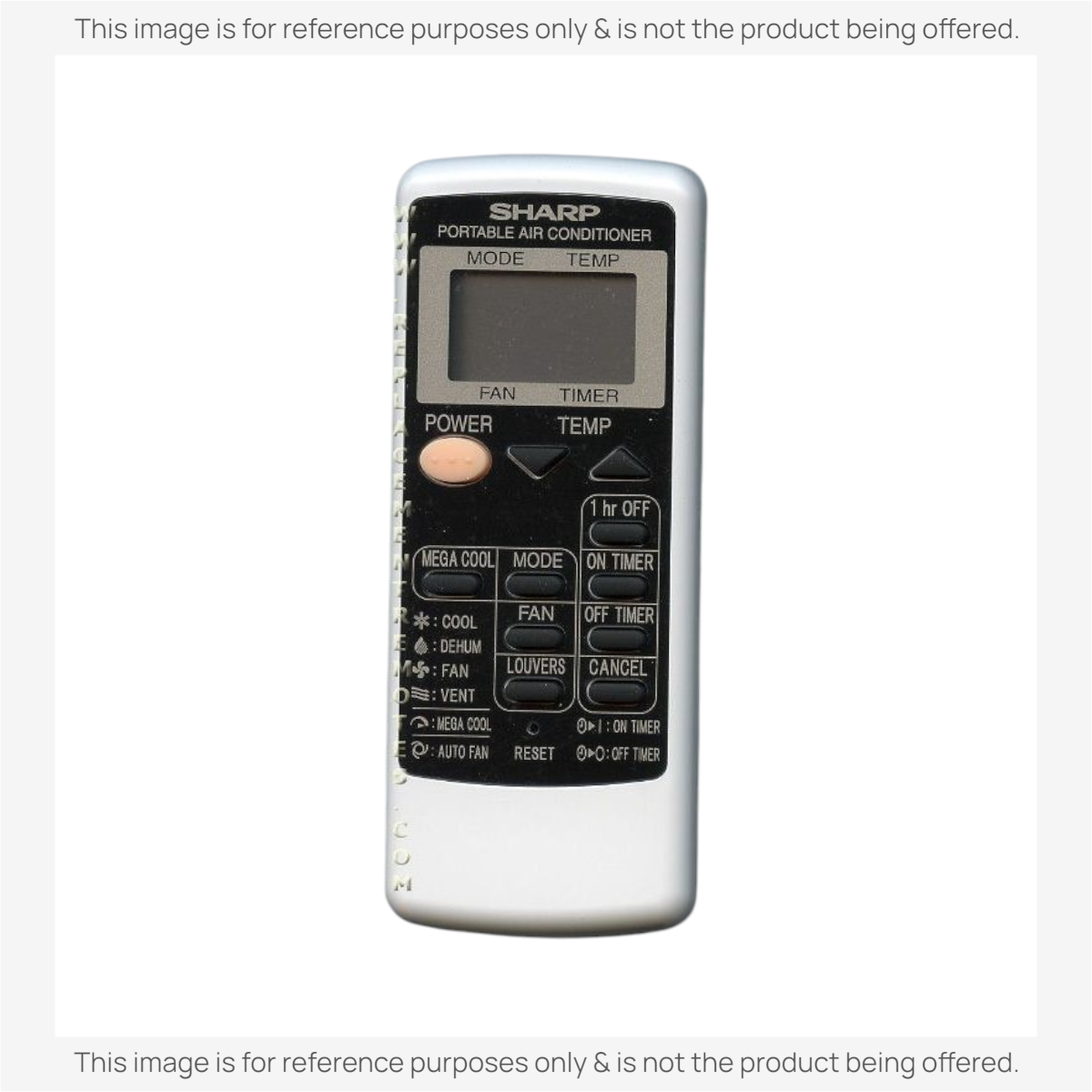 Sharp CRMCA750JBEZ Air Conditioner Remote Control