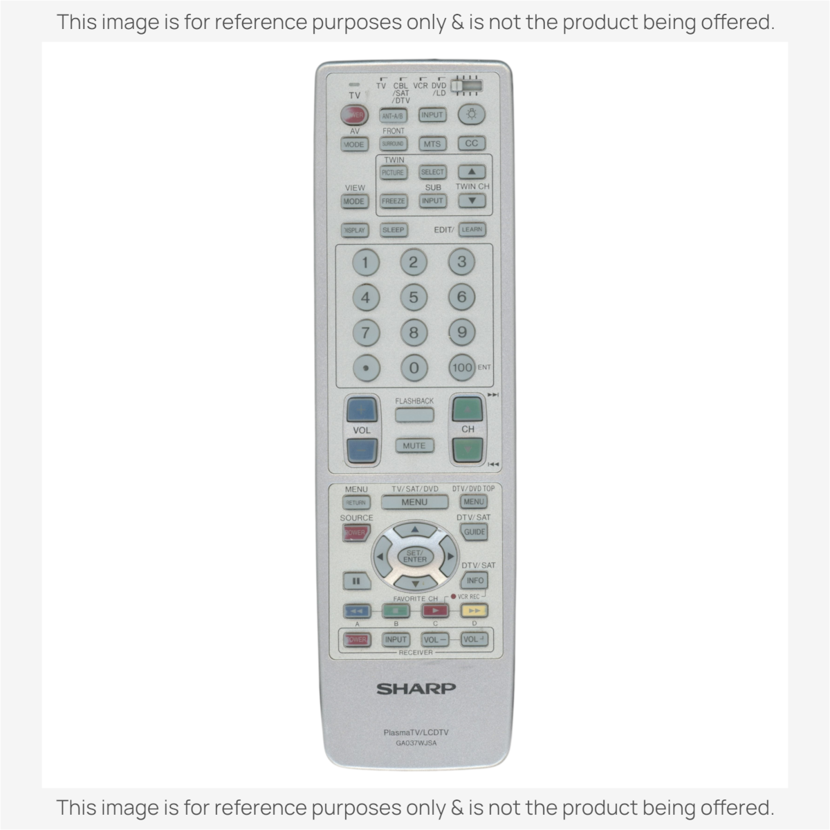 Sharp GA037WJSA TV Remote Control