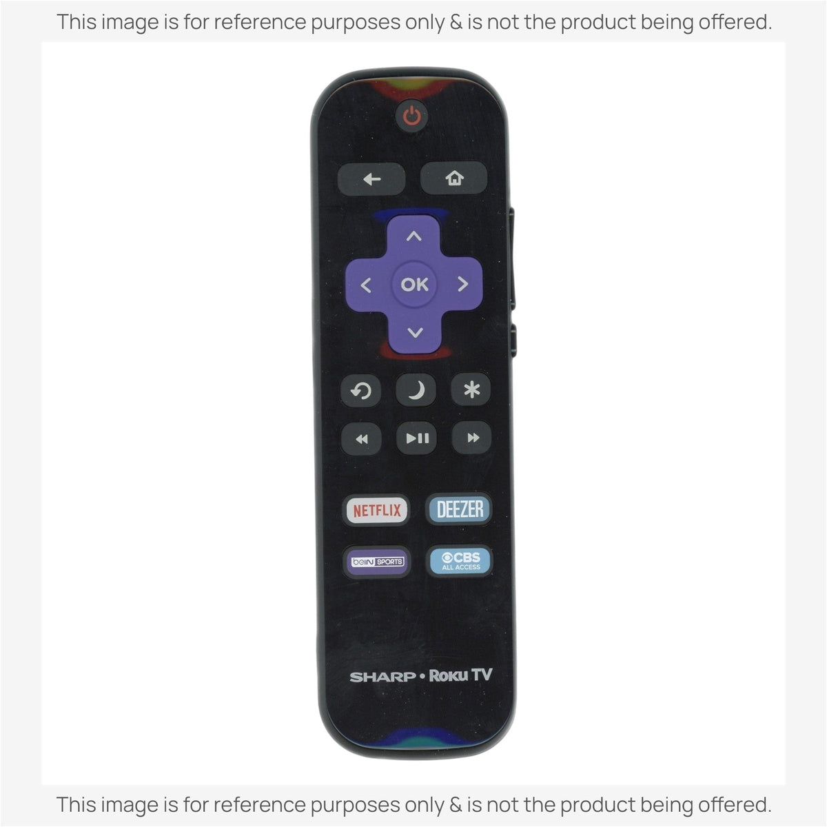 Sharp LC-RCRUDCA-20A ROKU TV Remote Control | Canada | Netflix | Deezer | Bein Sports | CBS - LCRCRUDCA20A