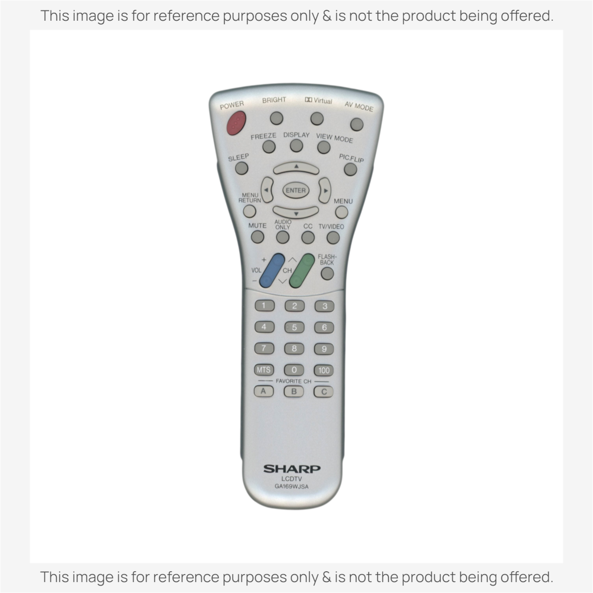 Sharp GA169WJSA TV Remote Control