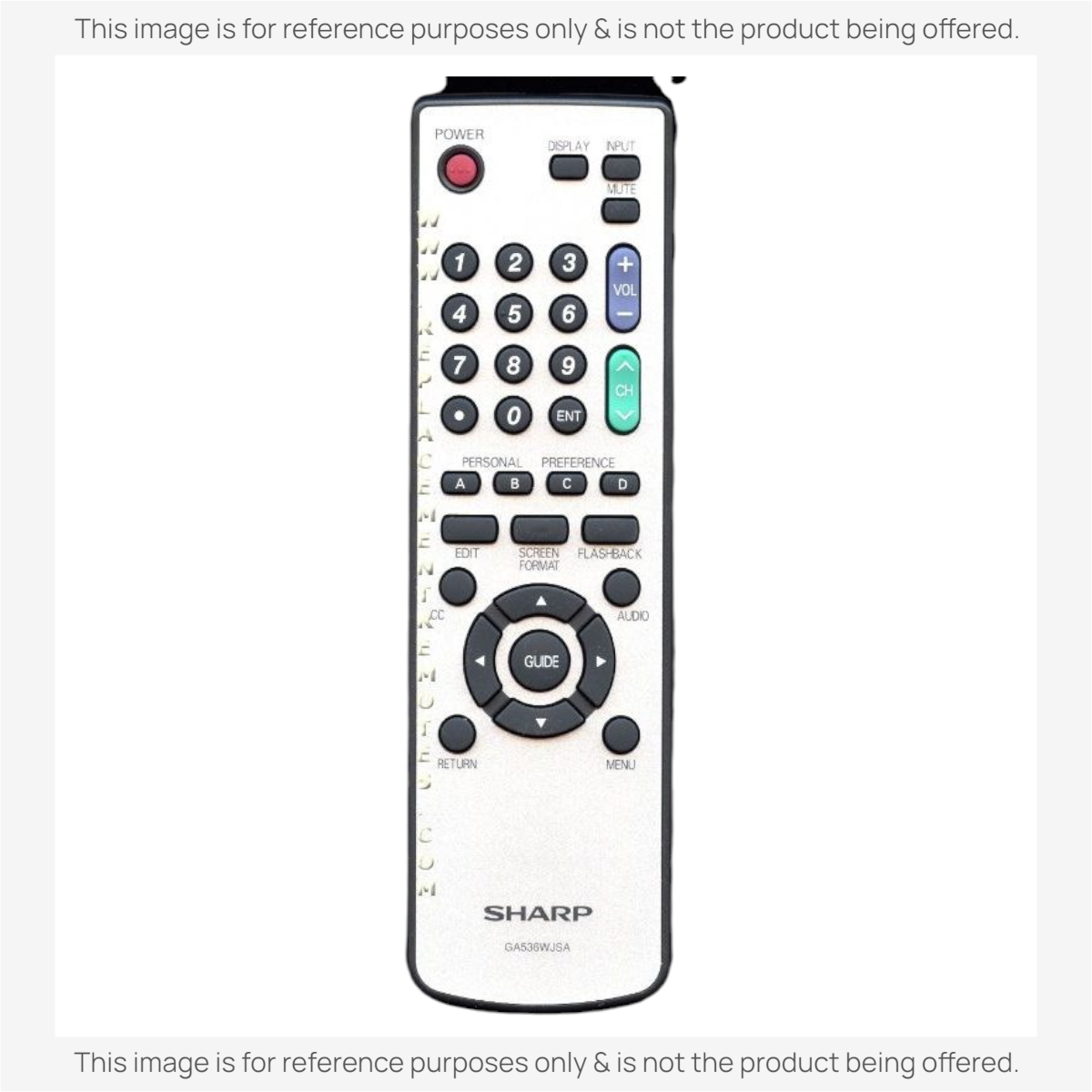 Sharp GA536WJSA TV Remote Control