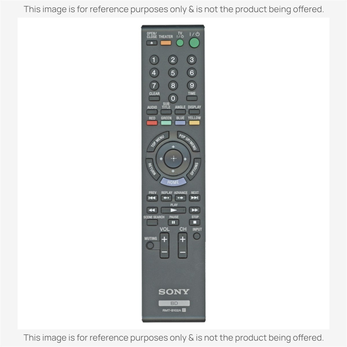 Sony RMT-B102A Blu-ray Disc Remote Control - 1-480-649-11