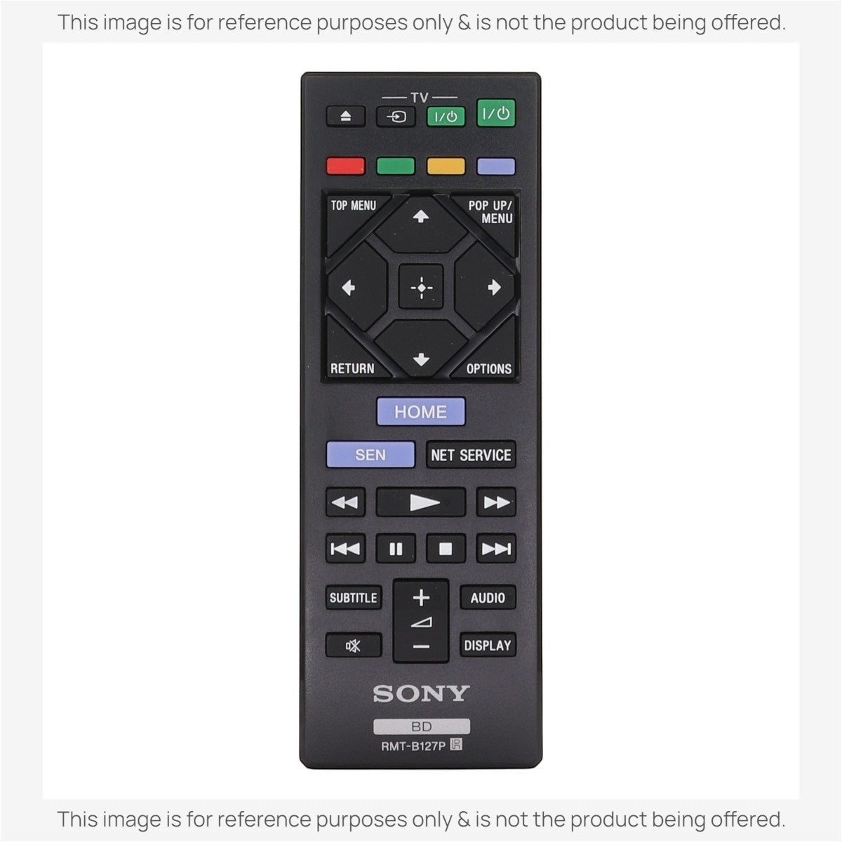 Sony RMT-B127P Blu-ray Disc Remote Control - 1-492-681-11