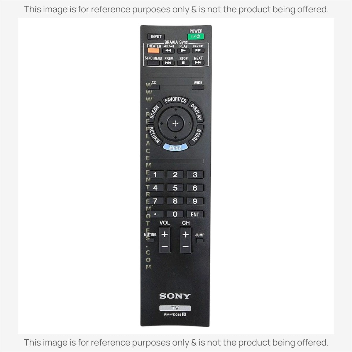 Sony RM-YD035 TV Remote Control - RMYD035