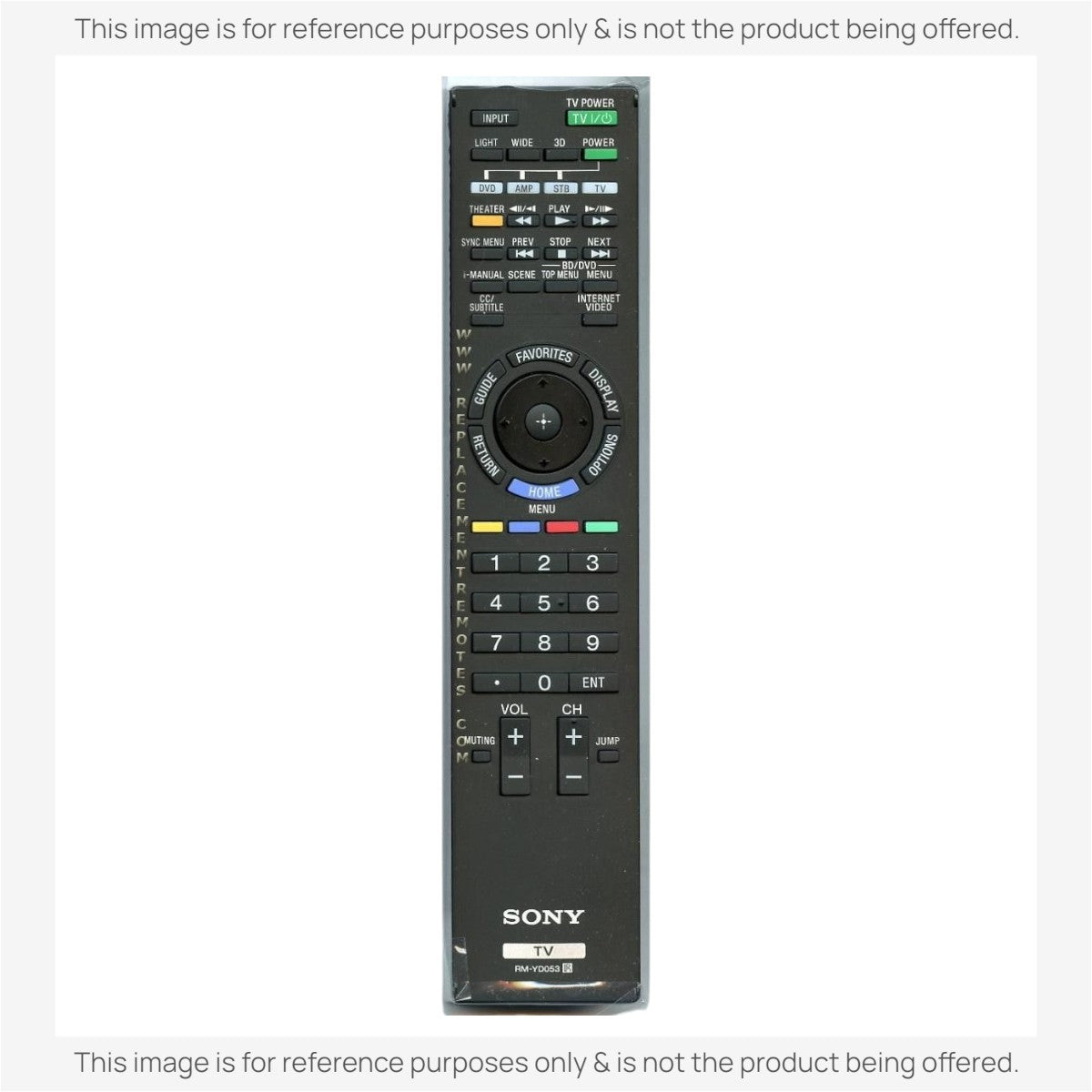 Sony RM-YD053 TV Remote Control - RMYD053