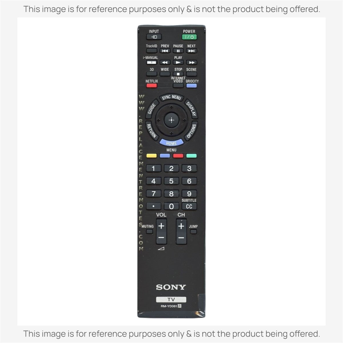 Sony RM-YD061 TV Remote Control - RMYD061