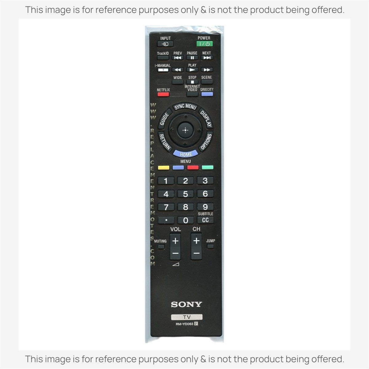 Sony RM-YD063 TV Remote Control - RMYD063