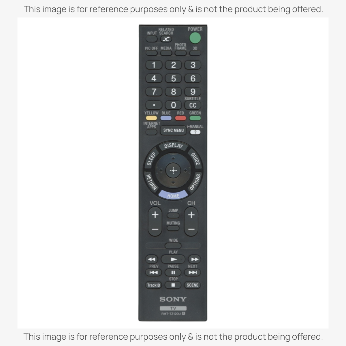 Sony RMT-TZ120U TV Remote Control - RMTTZ120U
