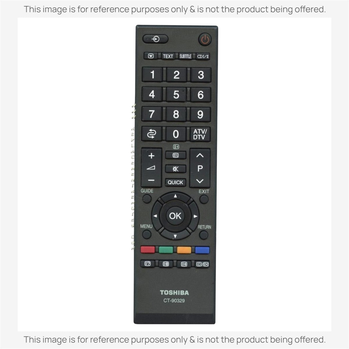 Toshiba CT90329 TV Remote Control