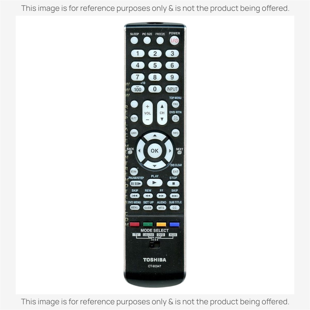 Toshiba CT90347 TV Remote Control