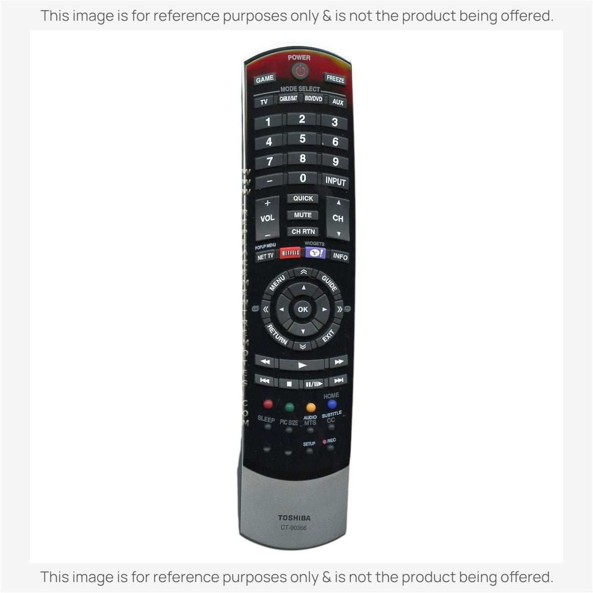 Toshiba CT90366 TV Remote Control