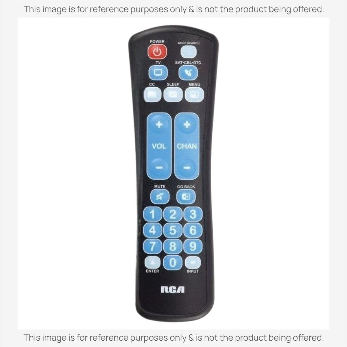 RCA RCRHM02BR Membrane 1-Device Universal Remote Control