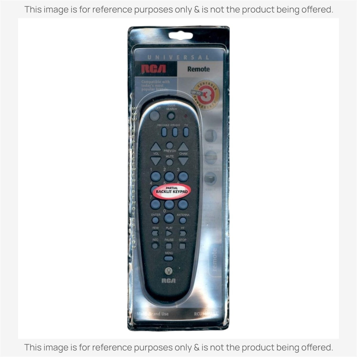 RCA RCU300WBL 3-Device Universal Remote Control