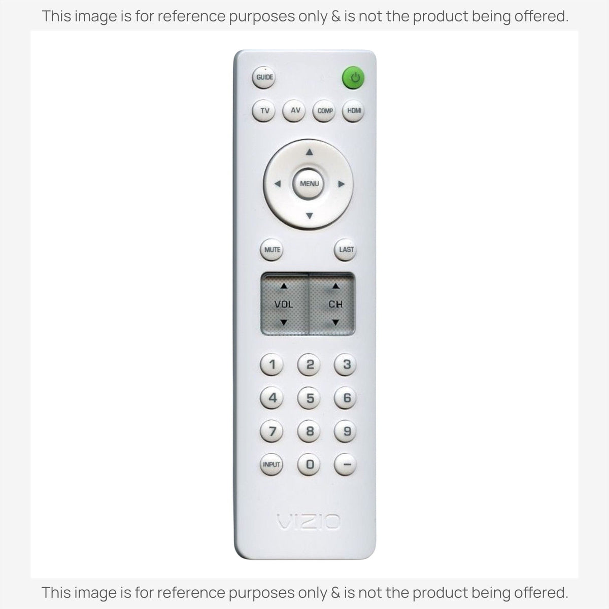 Vizio VR2/GreenWhite TV Remote Control