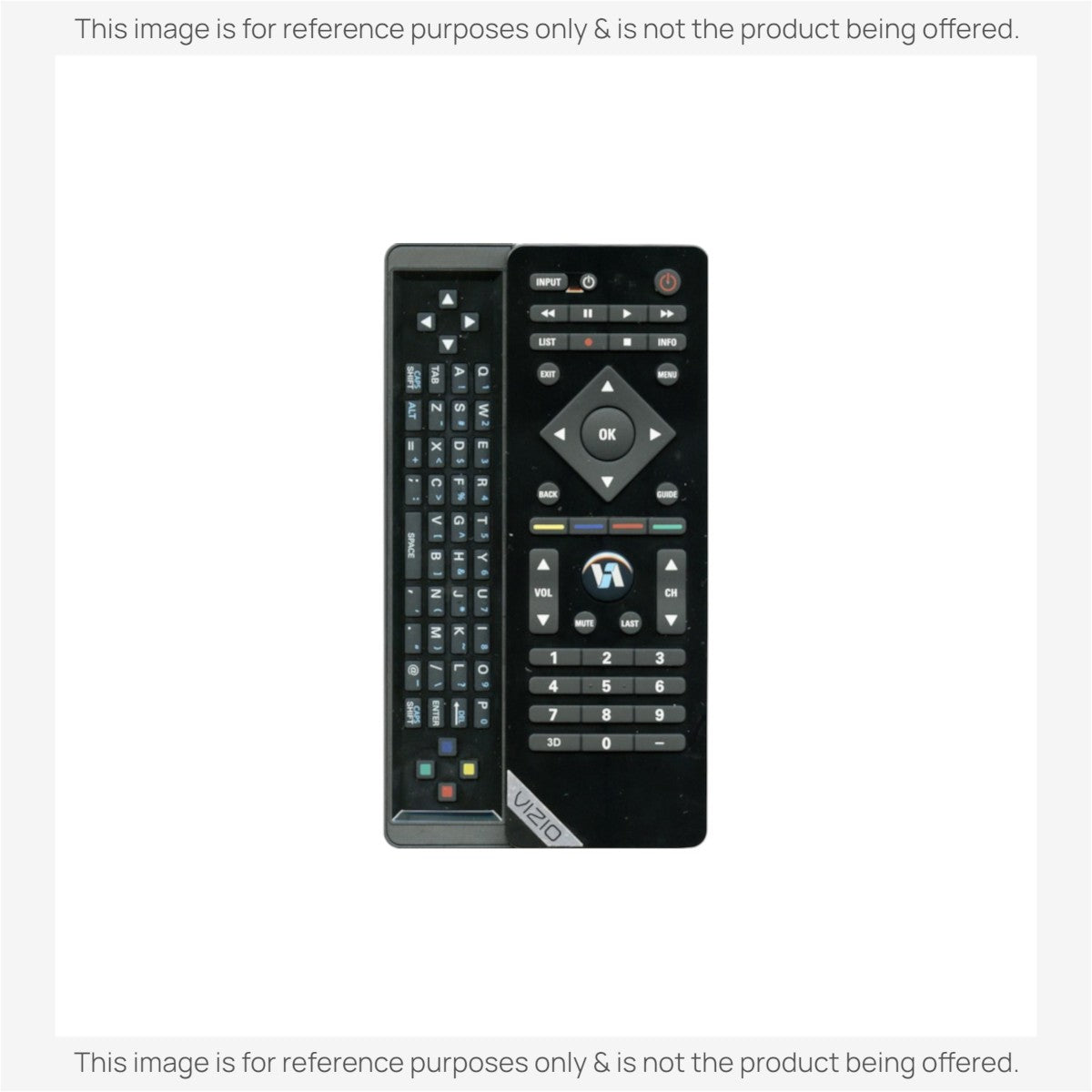 Vizio VUR10 3D TV Remote Control - VUR103D