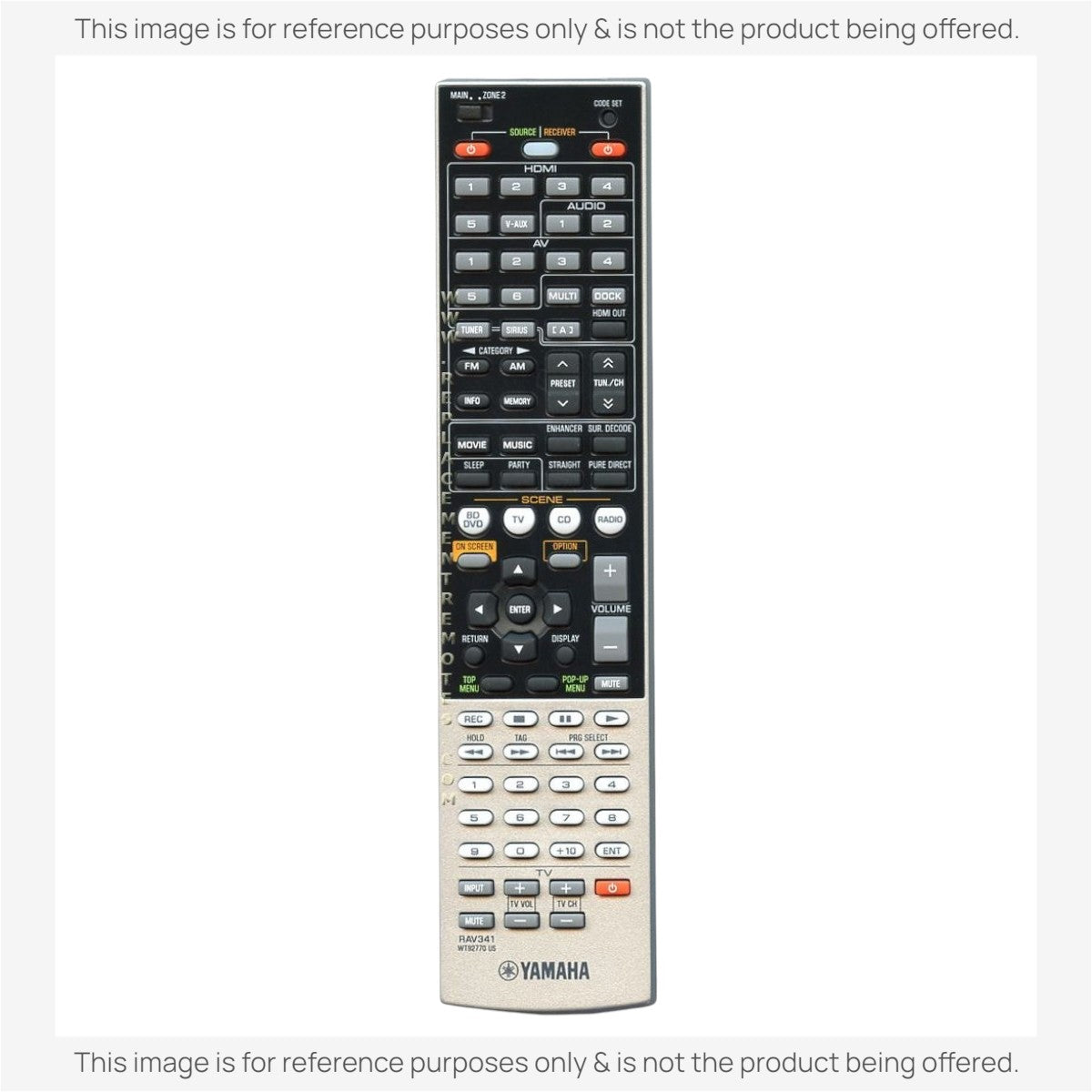 Yamaha RAV341 Receiver Remote Control