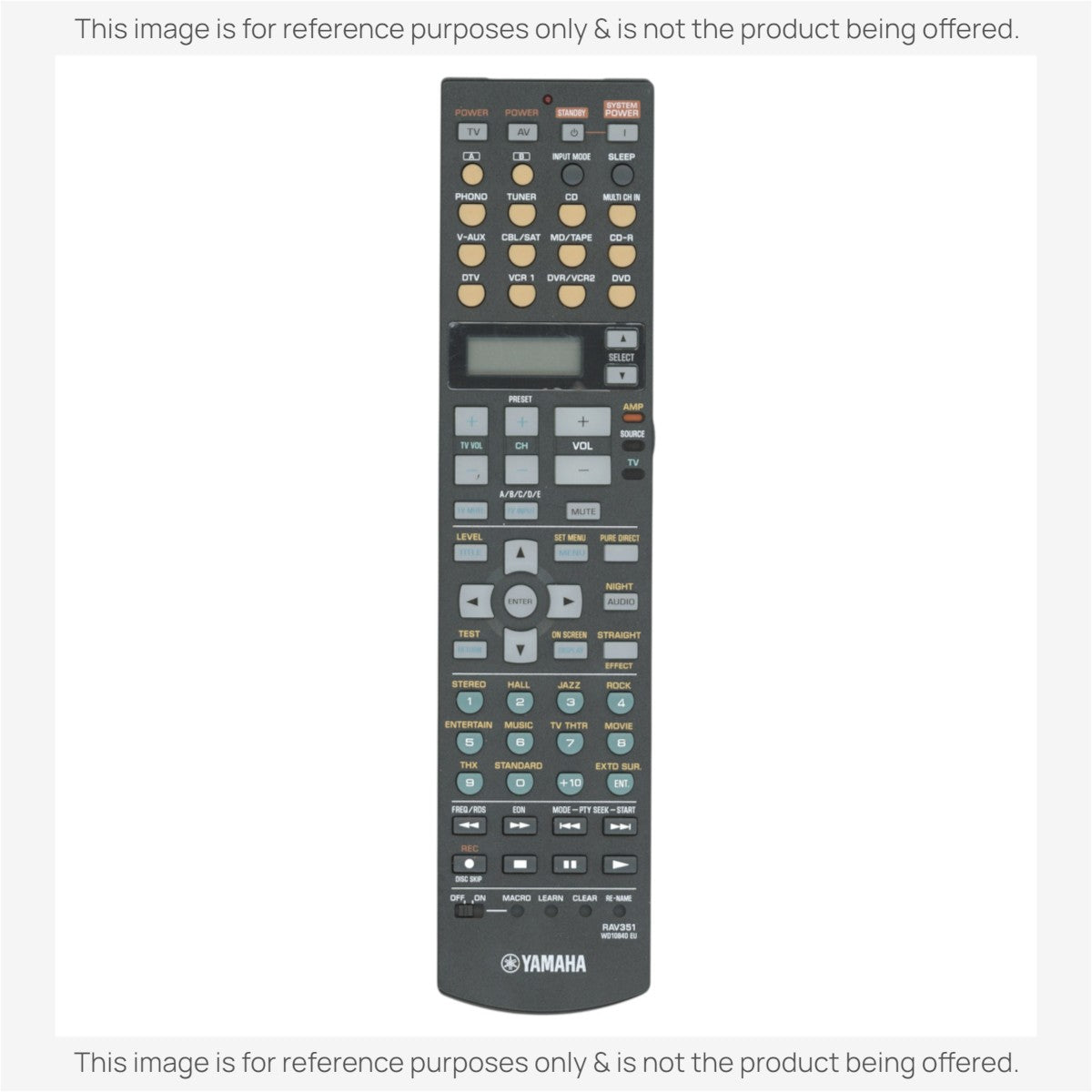 Yamaha RAV351 Receiver Remote Control