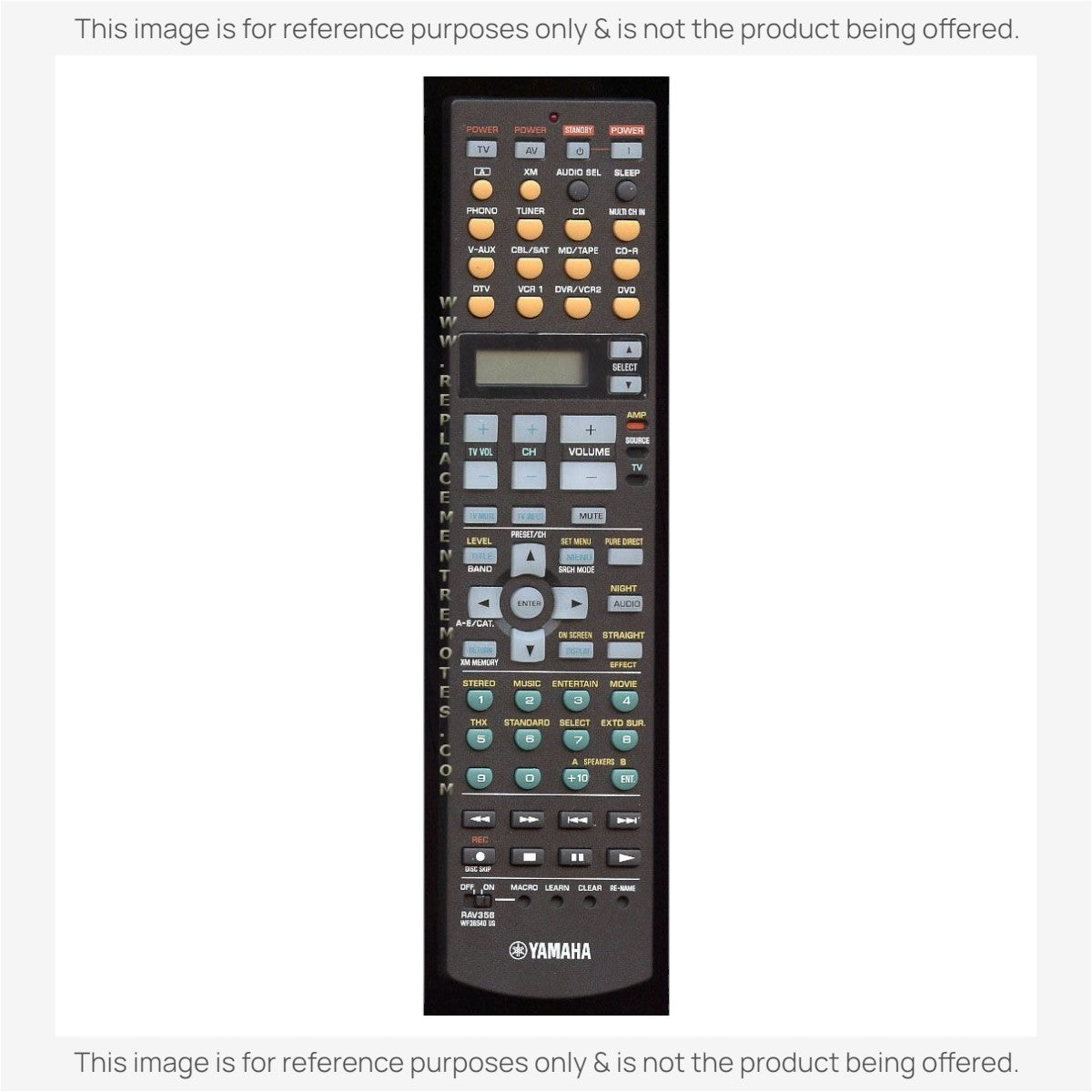 Yamaha RAV356 Receiver Remote Control