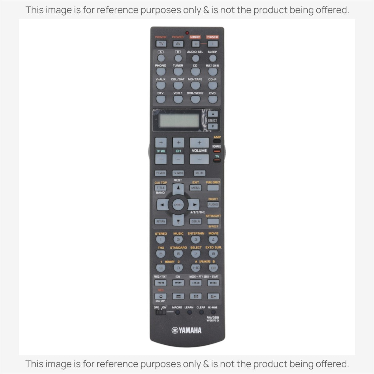 Yamaha RAV359 Receiver Remote Control - WF36570EX
