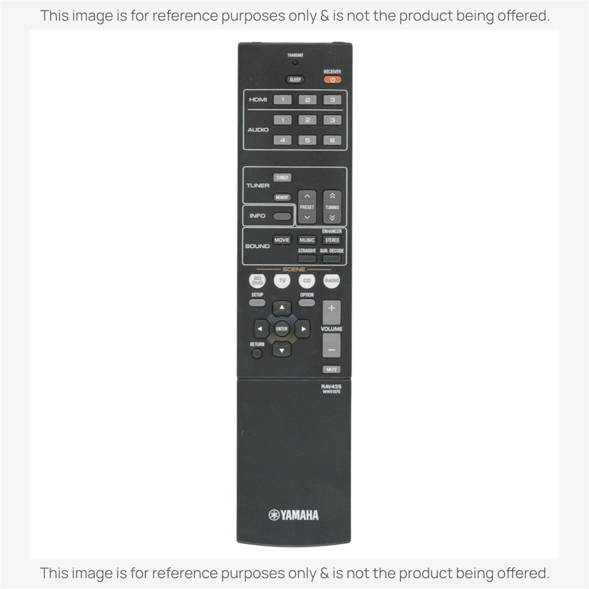 Yamaha RAV435 Receiver Remote Control