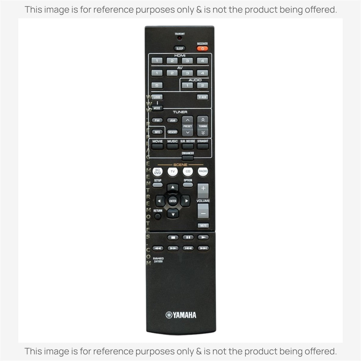 Yamaha RAV463 Receiver Remote Control