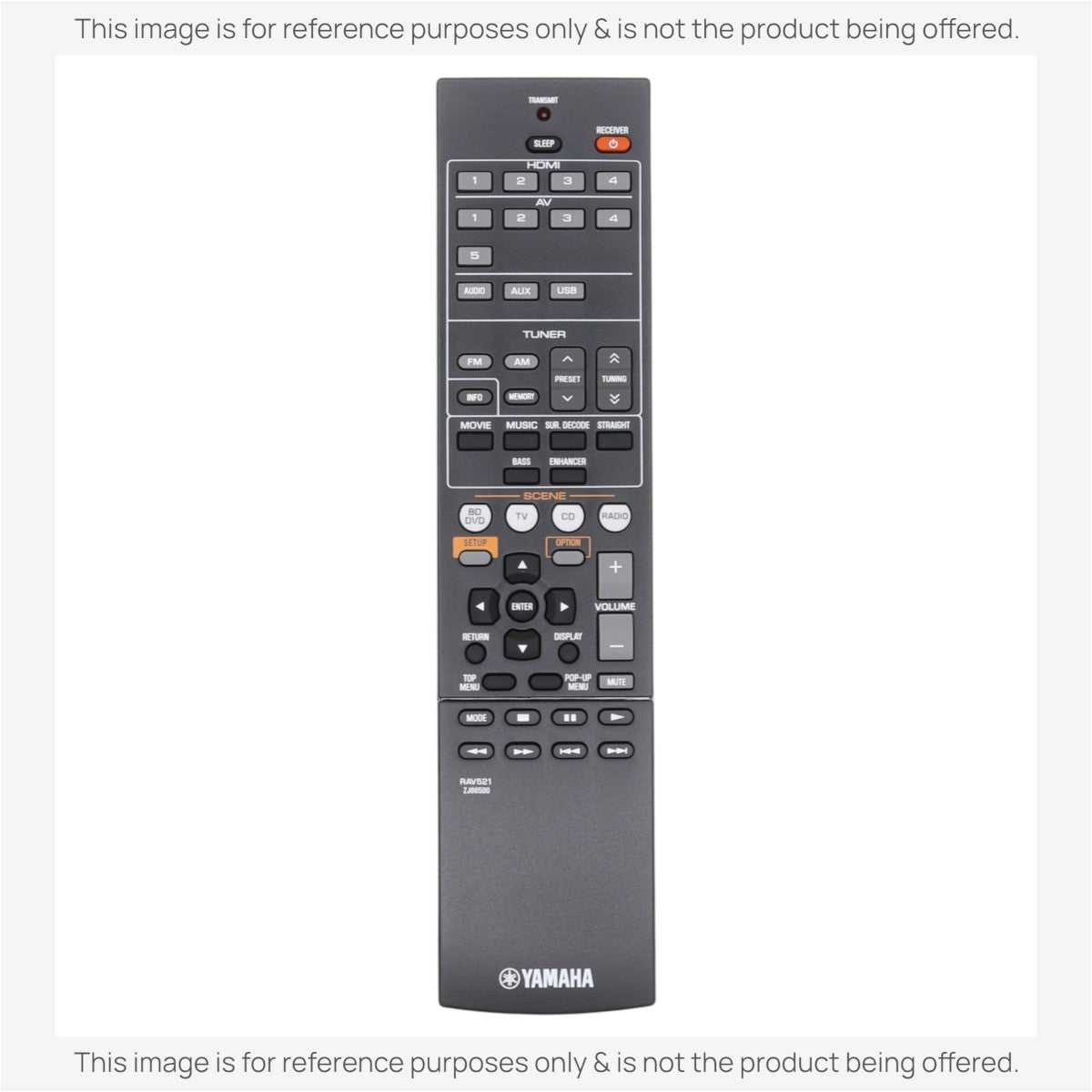 Yamaha RAV521 AV Receiver Remote Control - ZJ665000