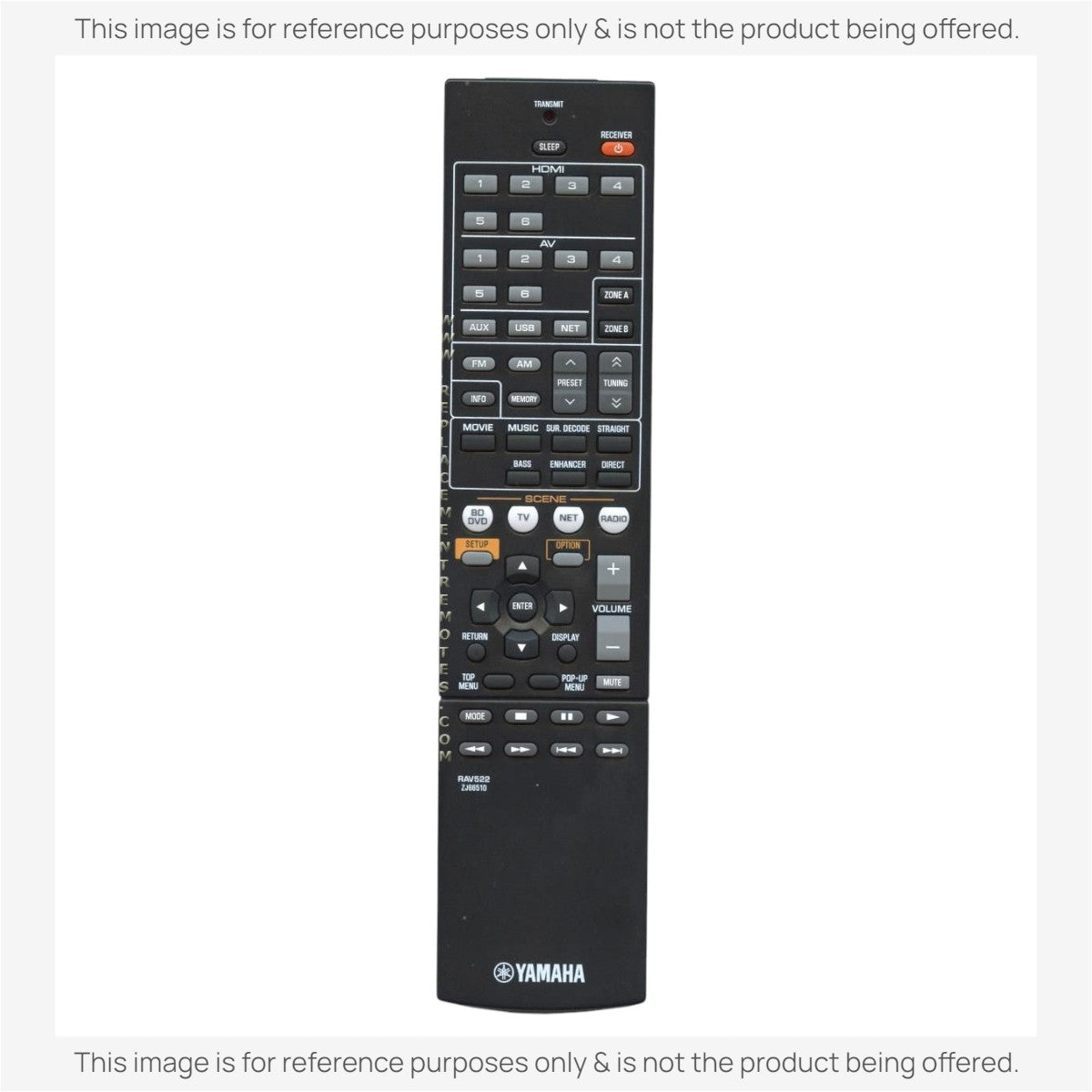 Yamaha RAV522 Receiver Remote Control