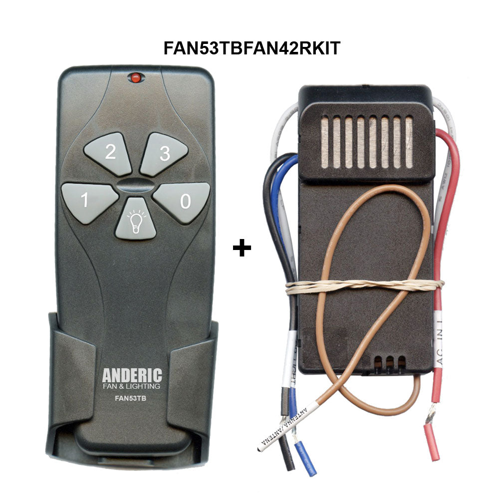 Anderic FAN53TB Universal AC Remote Control Add-on Ceiling Fan Key | 315MHz