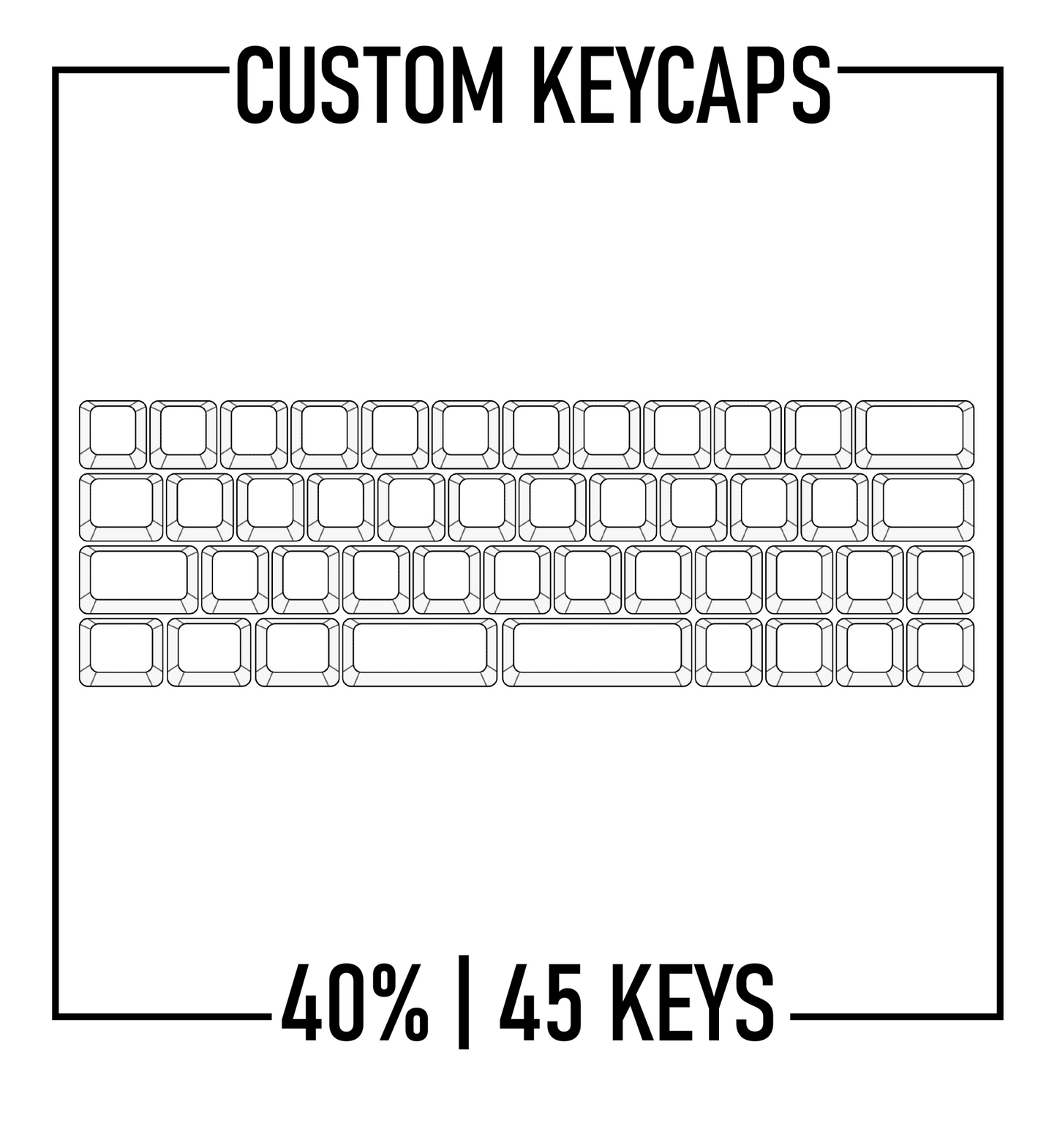 Design Studio - 40% Keyboard Custom PBT Keycap set ( ANSI )